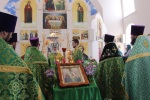 Божественная литургия в День Святого Духа в с. Шереметьевка 