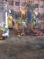 «Празднование дня Пятидесятницы в храме села Кармалы 